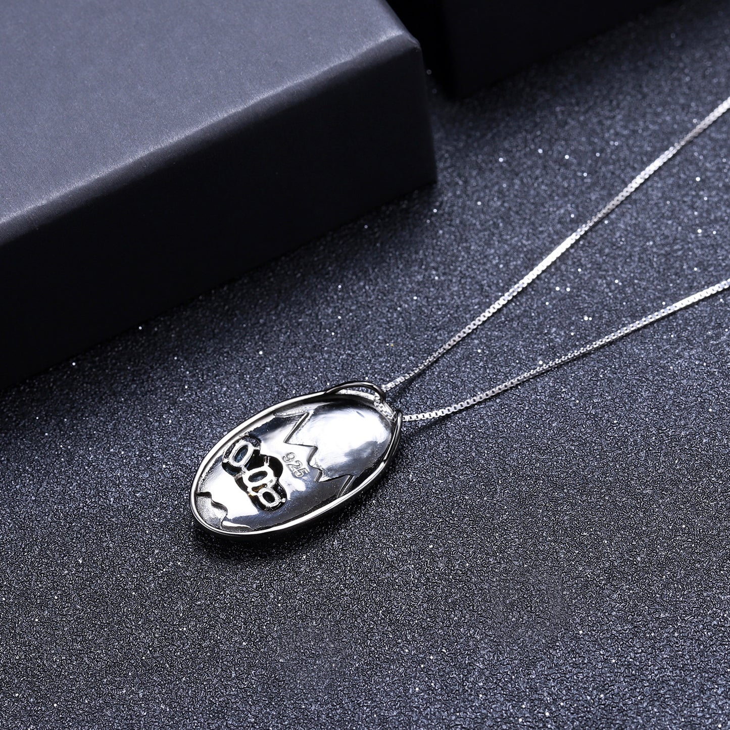 Designer High-End Gemstone Pendant Landscape Design s925Sterling Silver Natural Topaz Necklace Pendant