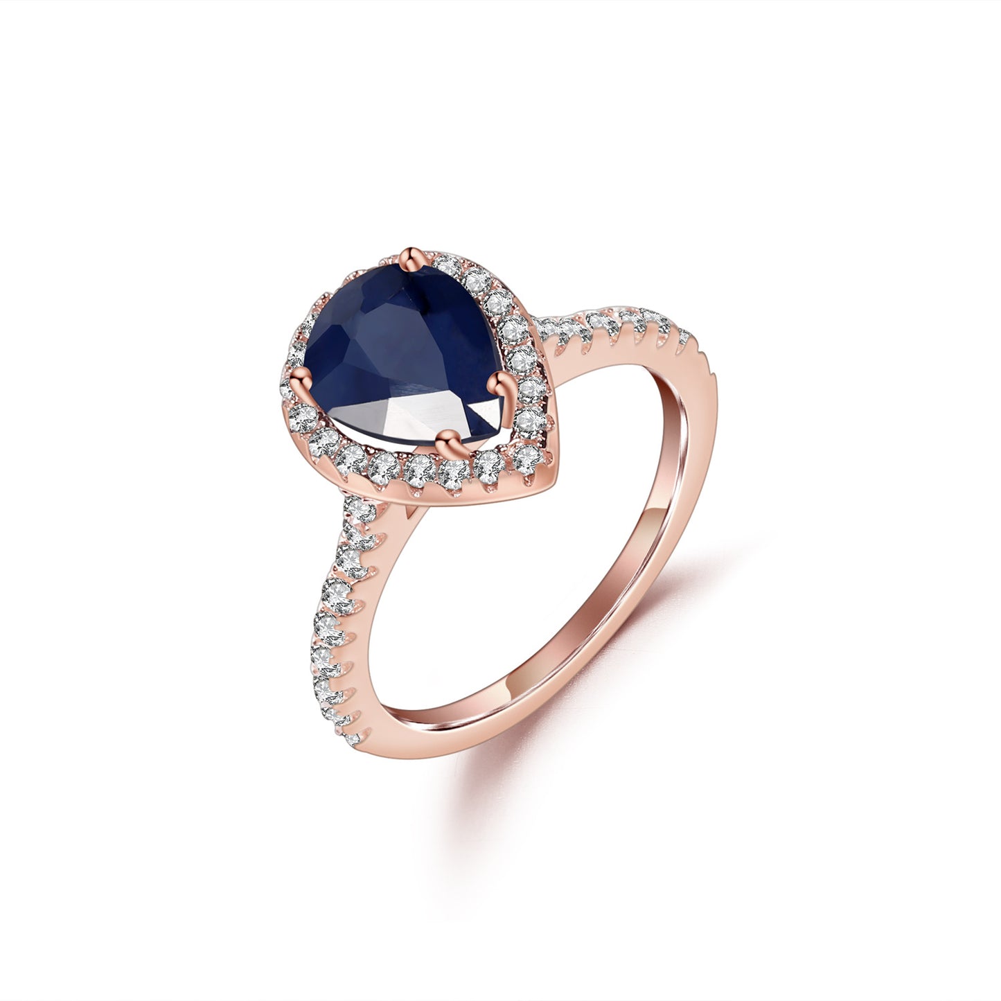 Classic Candy Color Ring s925Sterling Silver Ring Set with Natural Sapphire and Garnet7*9mm Ring Topaz