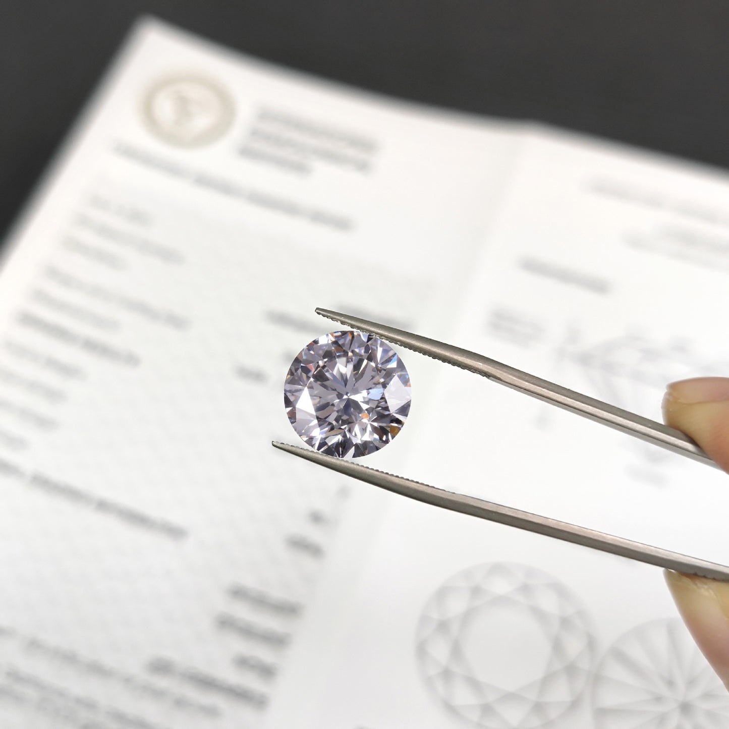 round F Color10Carat Cultivated Diamond CVD Extra Large Loose Stone Wedding Ring Earrings Necklace Ring IGI Lab-grown Diamond