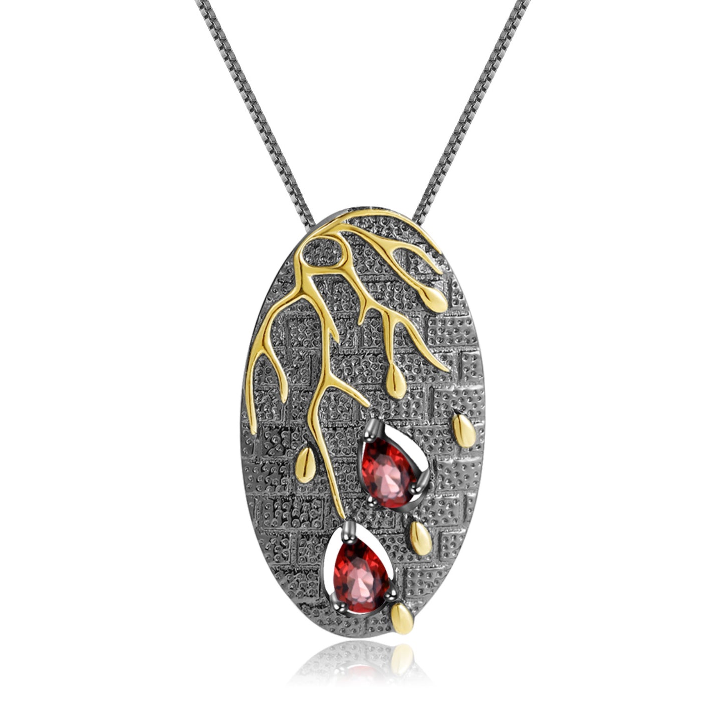 Colorful Designer Pendant with Advanced Georgia Style s925Sterling Silver Natural Amethyst Necklace Pendant