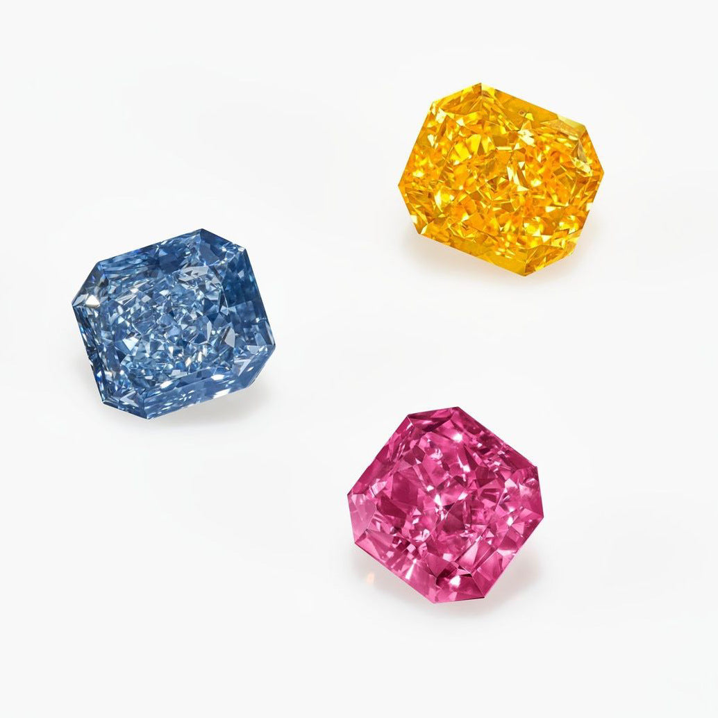 Irregular Color Cultivated Diamond Loose Stone0.5/1/2/3/5Carat Yellow Blue Lab-Grown Diamond