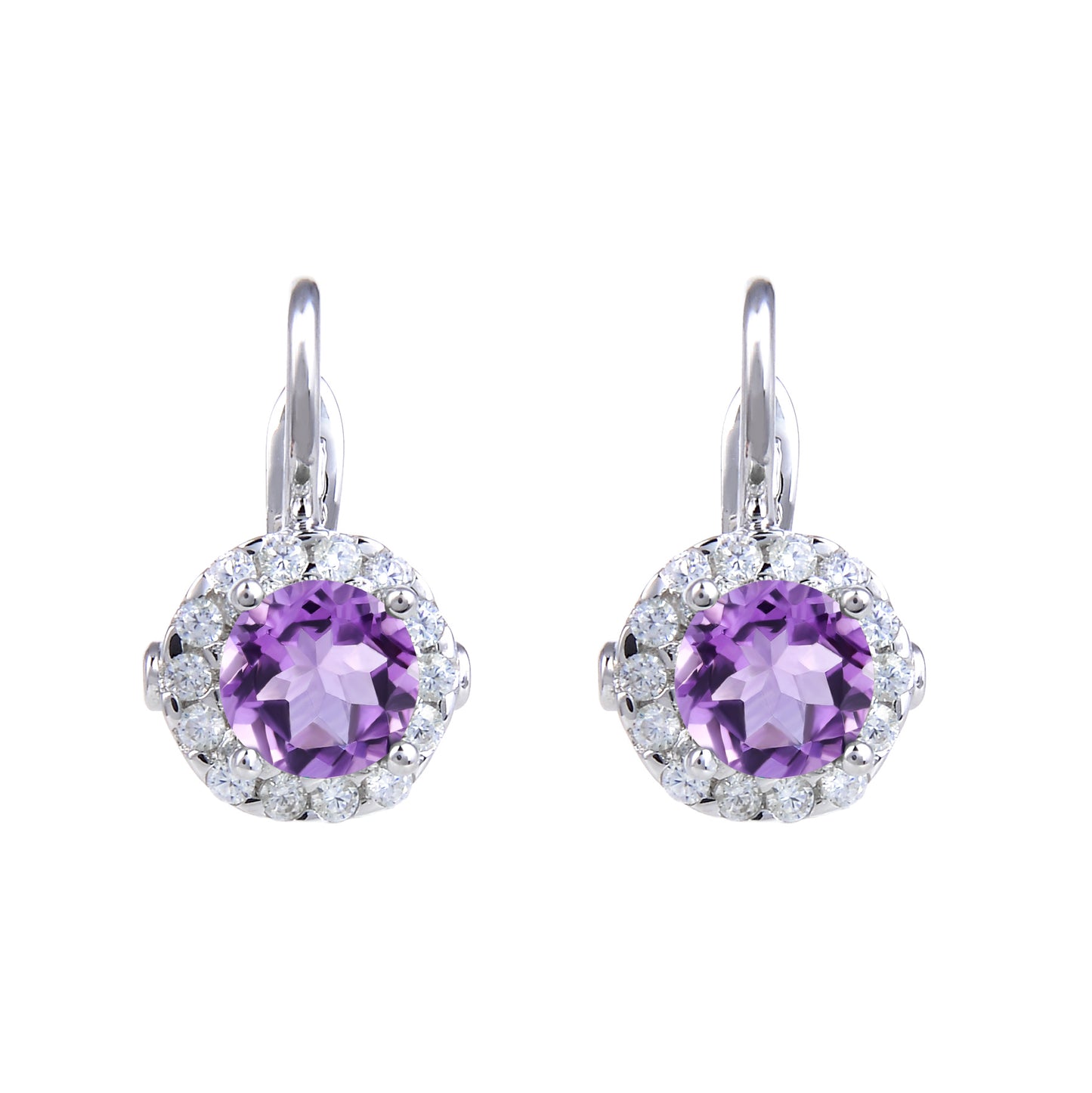 Factory Direct Supply Natural Stone Earrings Vintage s925Sterling Silver Inlaid Sapphire Topaz Earrings