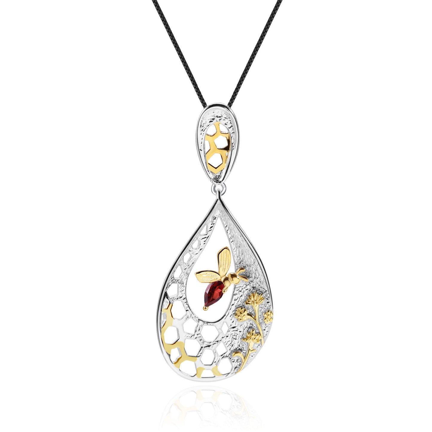 Designer Style Personality Pendant Natural Style Design s925Silver Natural Gemstone Necklace Pendant