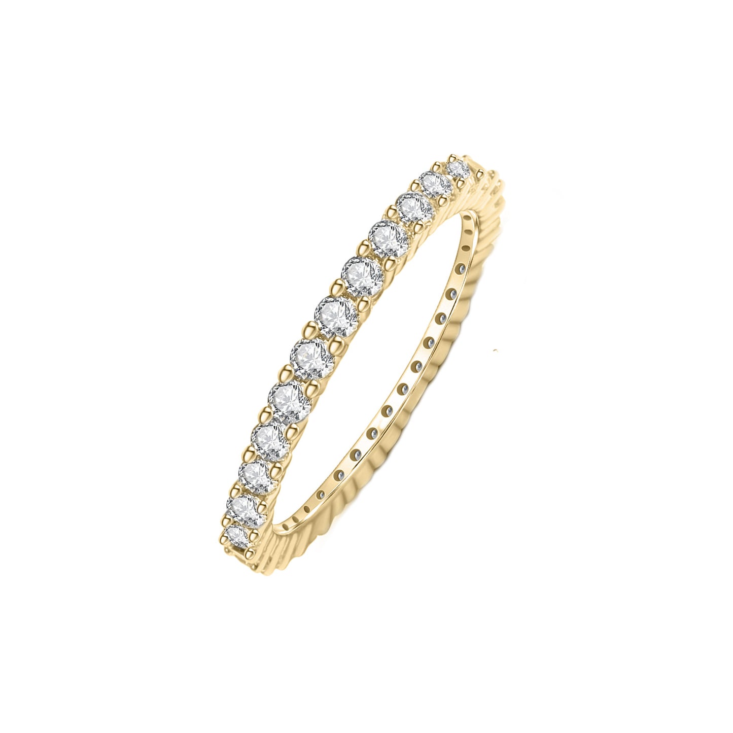 Whole Body9/10/14/18k Platinum Rose Gold Yellow Gold D Colorful Moissanite Stackable Rings Simple High-End Feel Rings