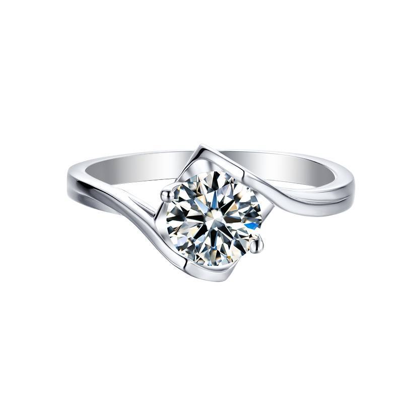 Whole Body9/10/14/18k White Gold Rose Gold Yellow Gold Wedding Ring1Carat Moissanite High-End Ring