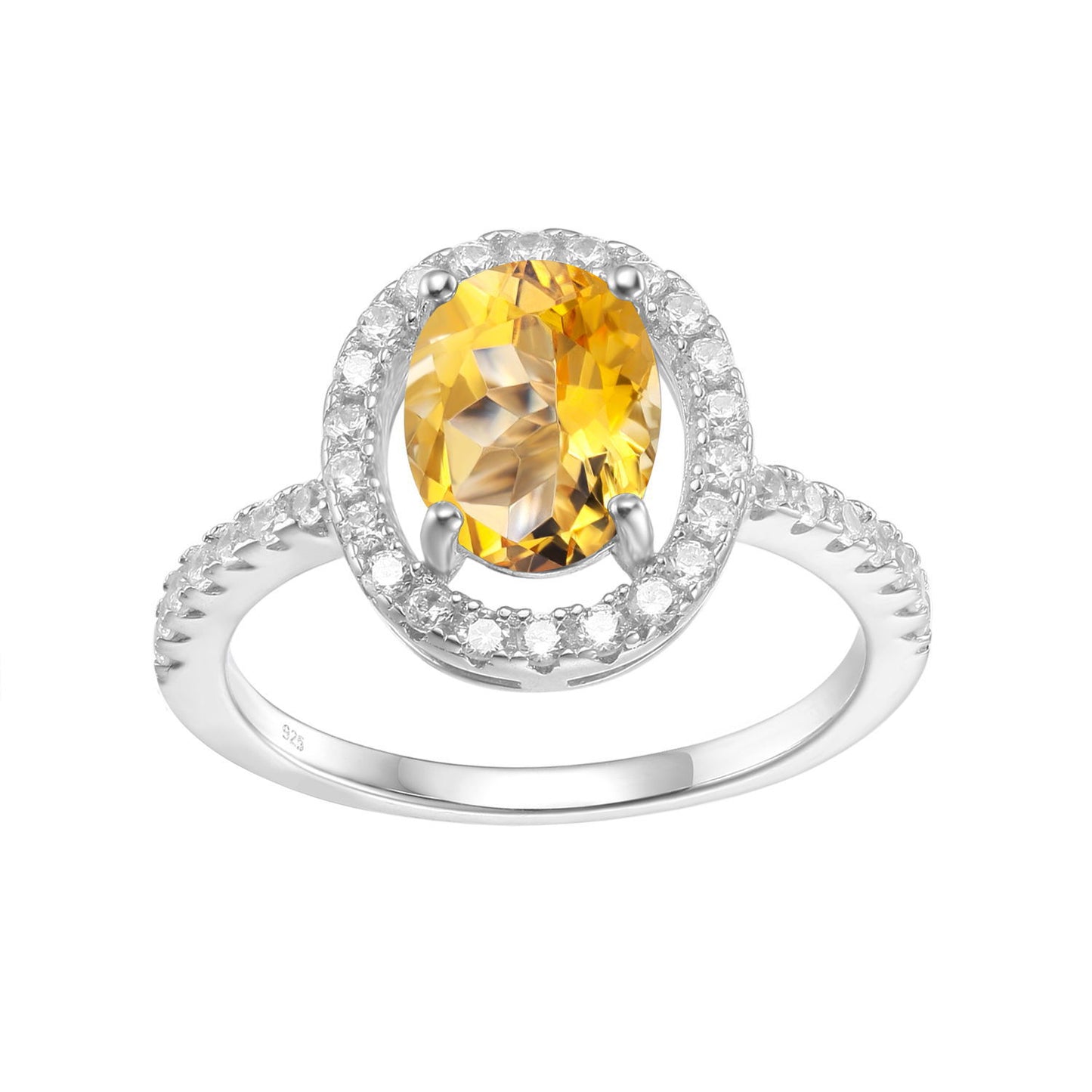 Minimalist Natural Gemstone Ring for Women Fashion Temperament s925Silver Inlaid Garnet Gemstone Crystal Ring