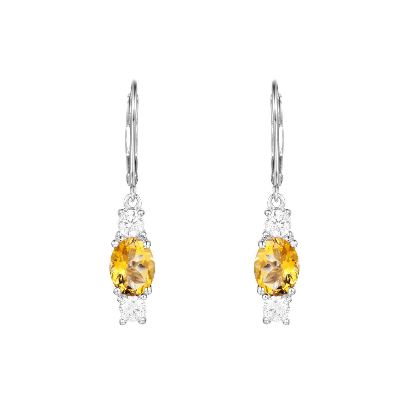 Factory Direct Supply Natural Gemstone Earrings Vintage Personality Inlaid with Garnet s925Sterling Silver Stud Earrings