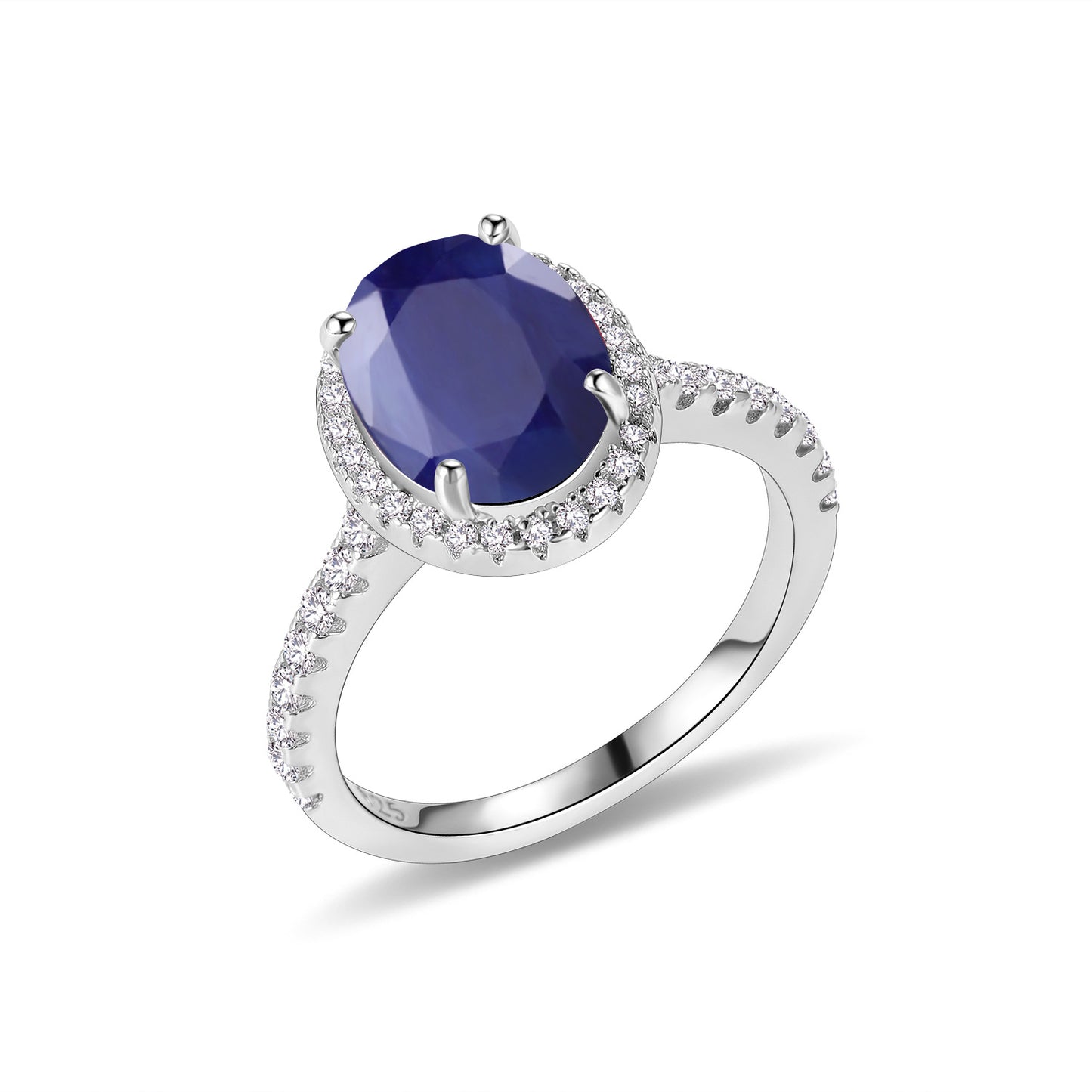 Vintage Oval Ring s925Sterling Silver Inlaid with Natural Crystal Garnet7*9mm Topaz Rainbow Ring