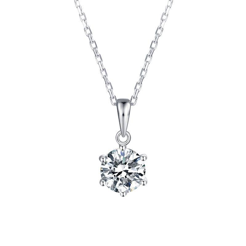 10k Gold Jewelry Set Classic Simple Earrings Moissanite Ring9/14/18k White Gold Rose Gold Necklace