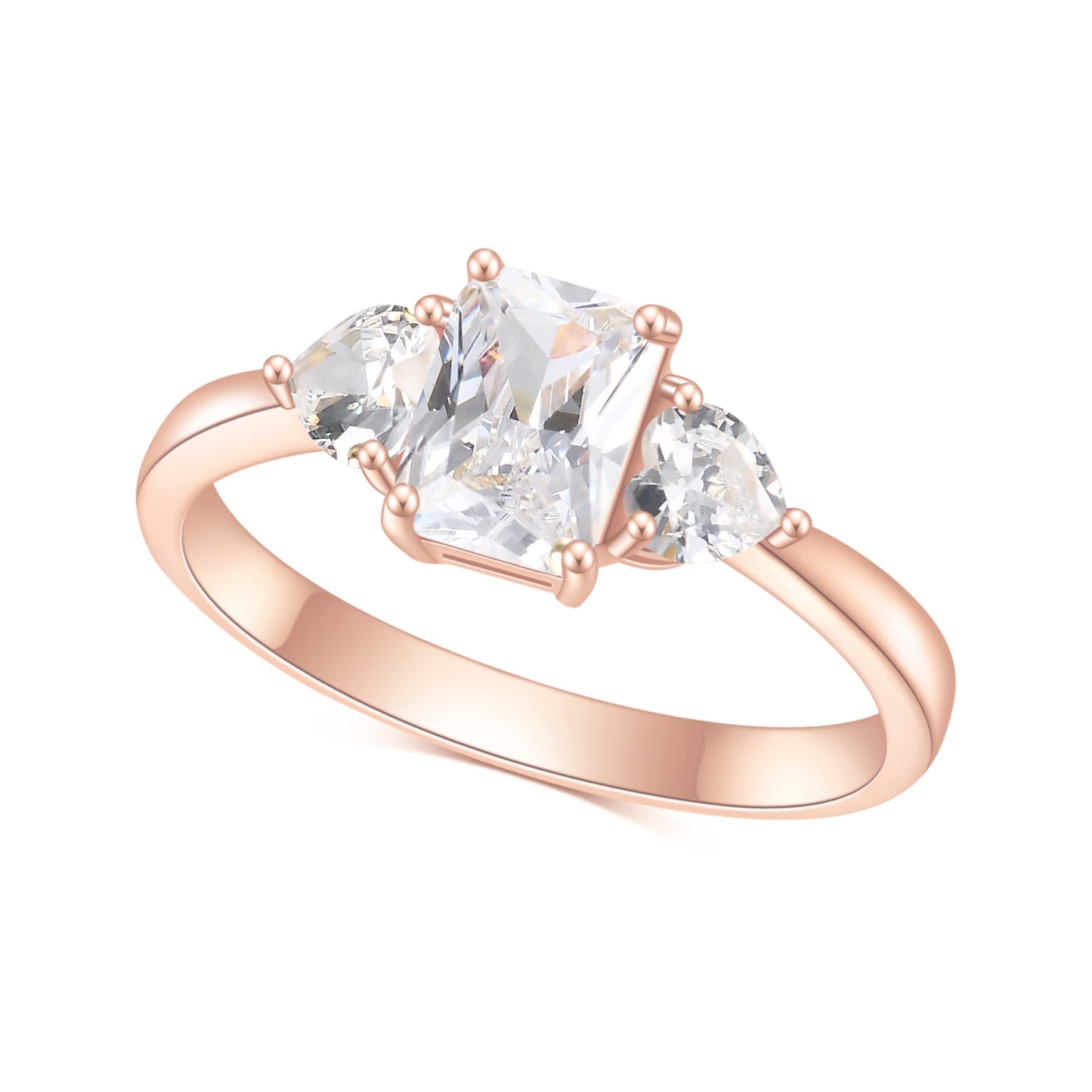 Minimalist Fashion Full Body10/14/18k White Gold Rose Gold Yellow Gold Ring1Carat D Colorful Moissanite Wedding Ring