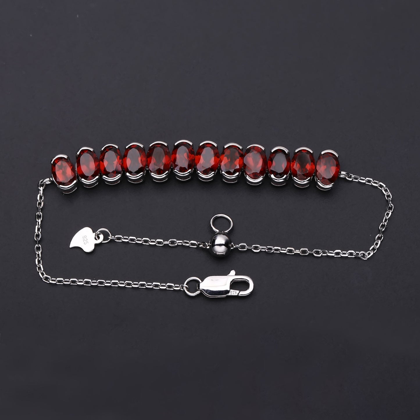 Fashion Luxurious Natural Gemstone Bracelet for Women Unique and Elegant s925Sterling Silver Inlaid Colorful Gemstone Bracelet