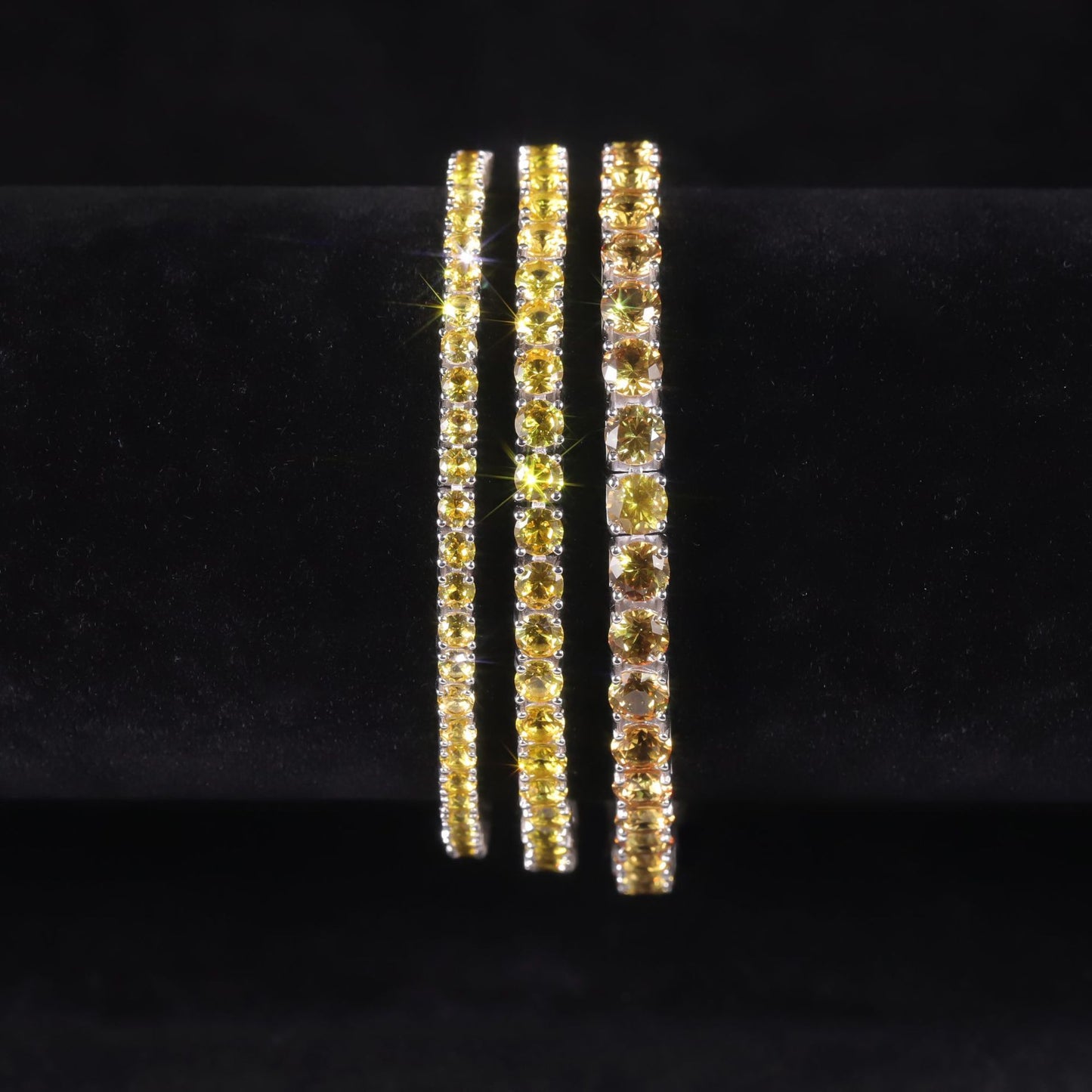 Luxurious Gemstone Bracelet3/4/5mm Tennis Chain Elegance s925Sterling Silver Inlaid Cultivated Sapphire Bracelet for Women