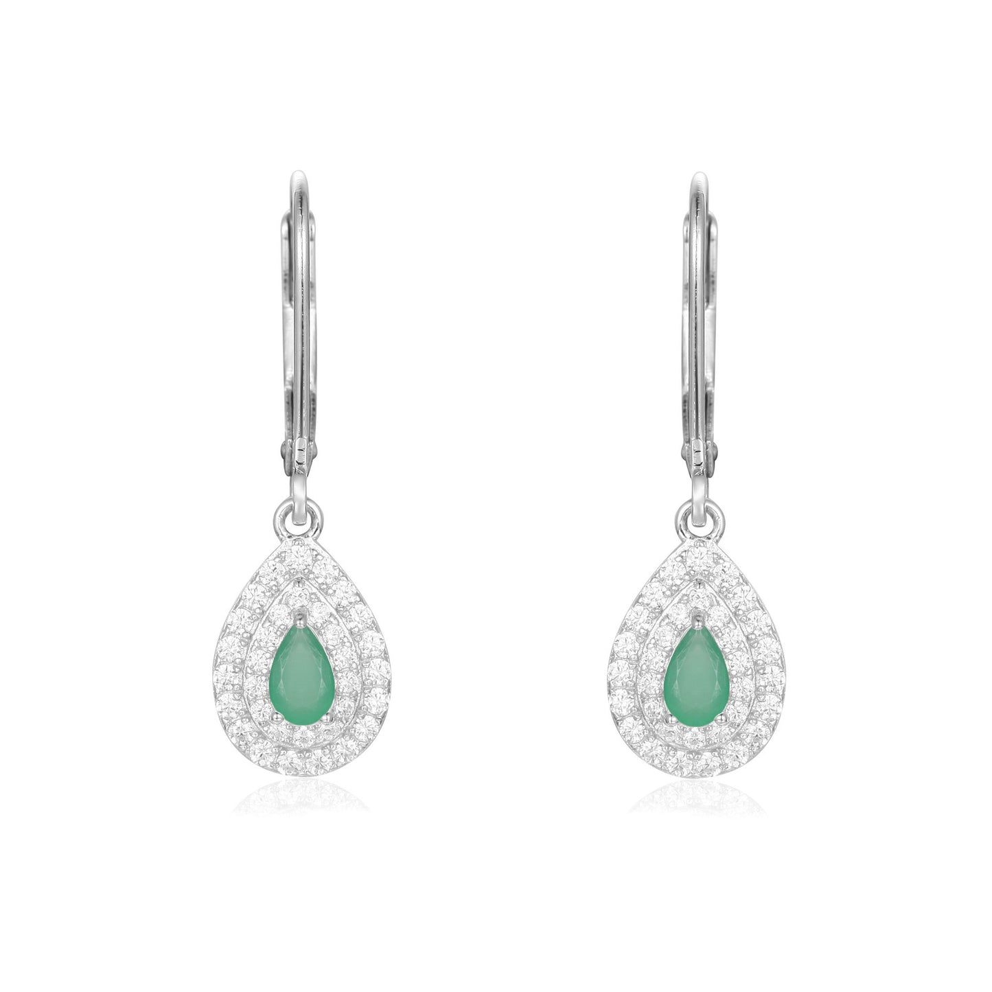 New Fashion Design Light Luxury Cluster Gemstone Earrings French Romance s925Silver Inlaid Natural Gemstone Earrings