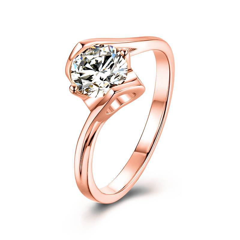 Whole Body9/10/14/18k White Gold Rose Gold Yellow Gold Wedding Ring1Carat Moissanite High-End Ring