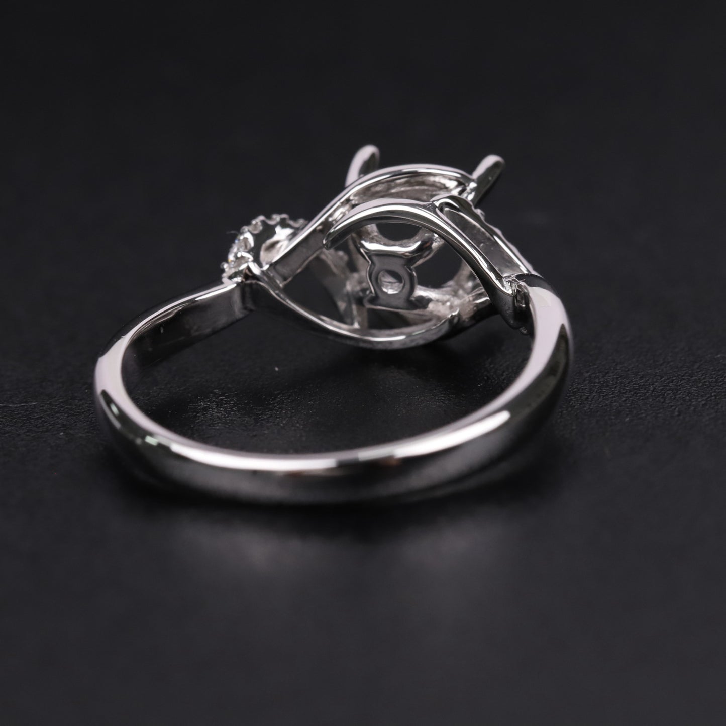 Classic Simple Exquisite Craftsmanship1Carat Round Micro Pave Ring Full Body9/10/14/18k White Gold Diamond Ring Platinum Setting