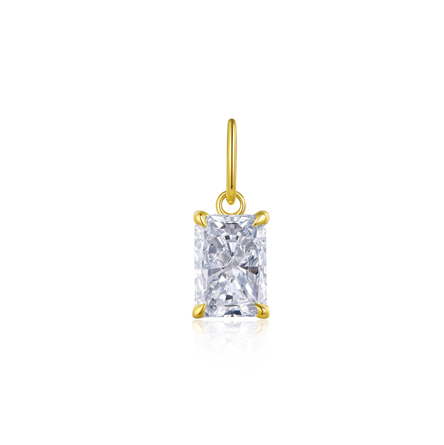 Minimalist Style Irregular Shape18k Lab-grown Diamond Pendant0.5Carat Diamond Gold Necklace Single Diamond Couple Gift