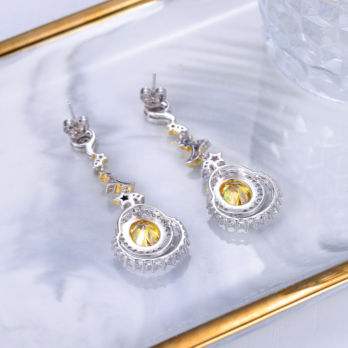 Colorful Gemstone Jewelry Designer New Earrings Elegant Wholesale High-end Gemstone Earrings for Women