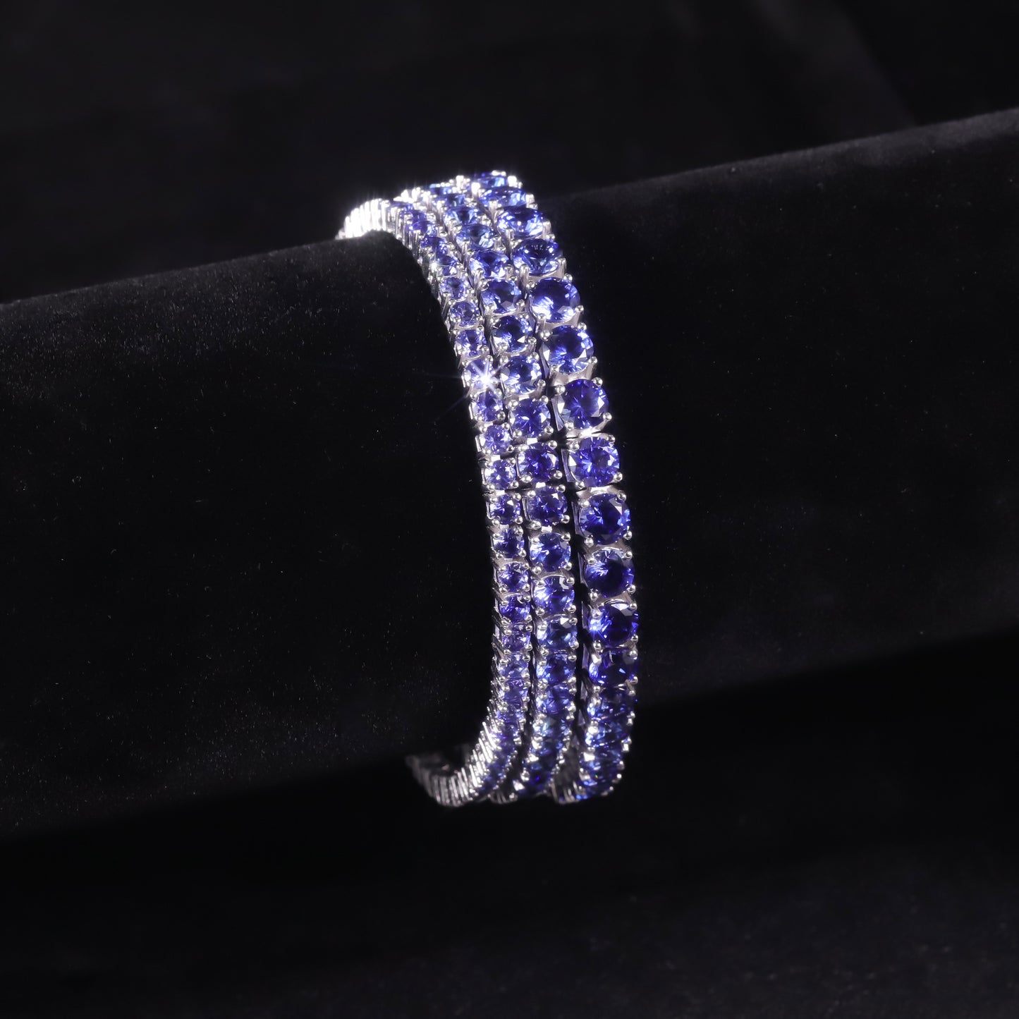 Classy Jewelry Bracelet3/4/5mm Tennis Chain s925Sterling Silver Inlaid Cultivated Sapphire Moissanite Bracelet New Style