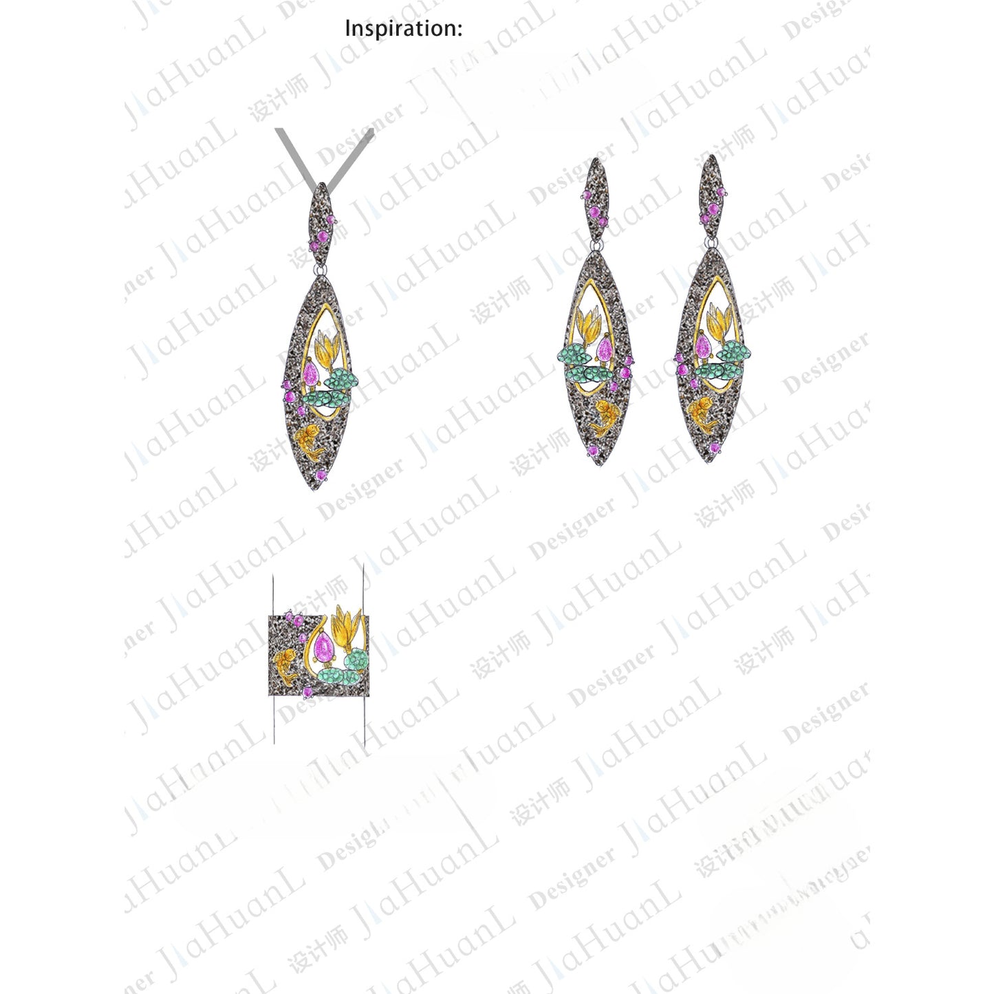Secret Garden Series Designer Pendant Natural Style High-end Feel925Silver Natural Rose Garnet Necklace Pendant
