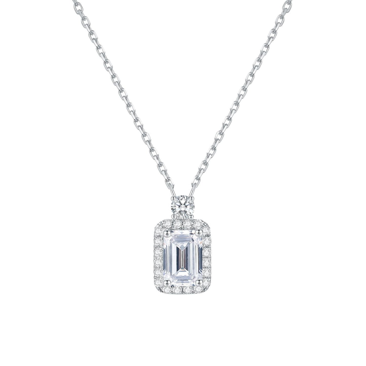 Personality0.5Carat14k Gold Necklace with Cultivated Diamonds k Gold and Platinum Clavicle Chain Gift for Girls