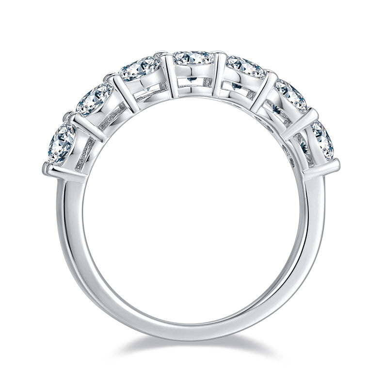 Tail Ring s925Sterling Silver Plated18k Gold Inlaid Moissanite Ring Custom Ring Personality2024Popular