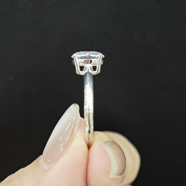 Authentic18k Gold Inlaid Cultivated Diamond Ring k Gold Engagement Ring1Carat Oval Genuine Diamond Gold Ring Single Diamond