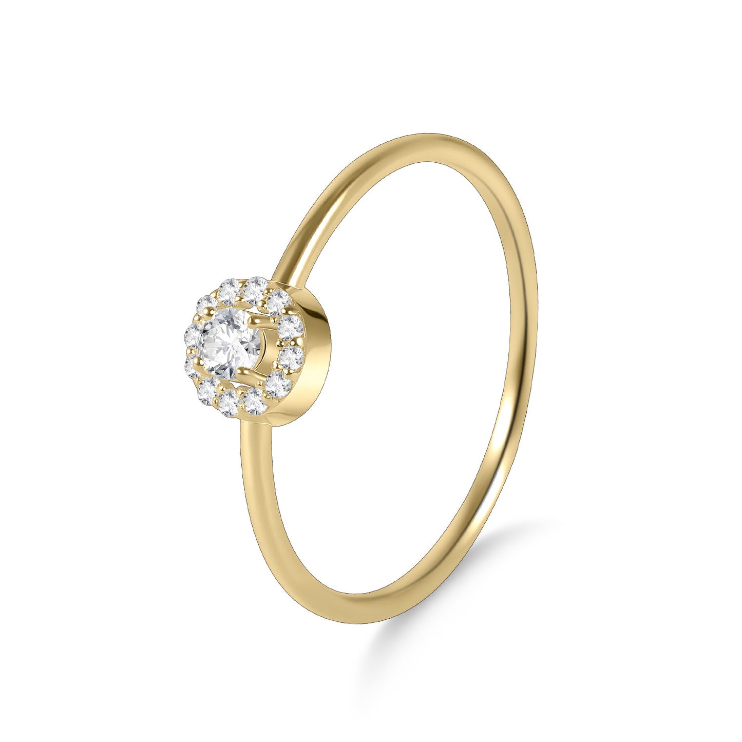 Golden Dawn Series Small Ring s925Sterling Silver Moissanite Inlaid Jewelry for Women, Niche Design Ring, TikTok Hot Item