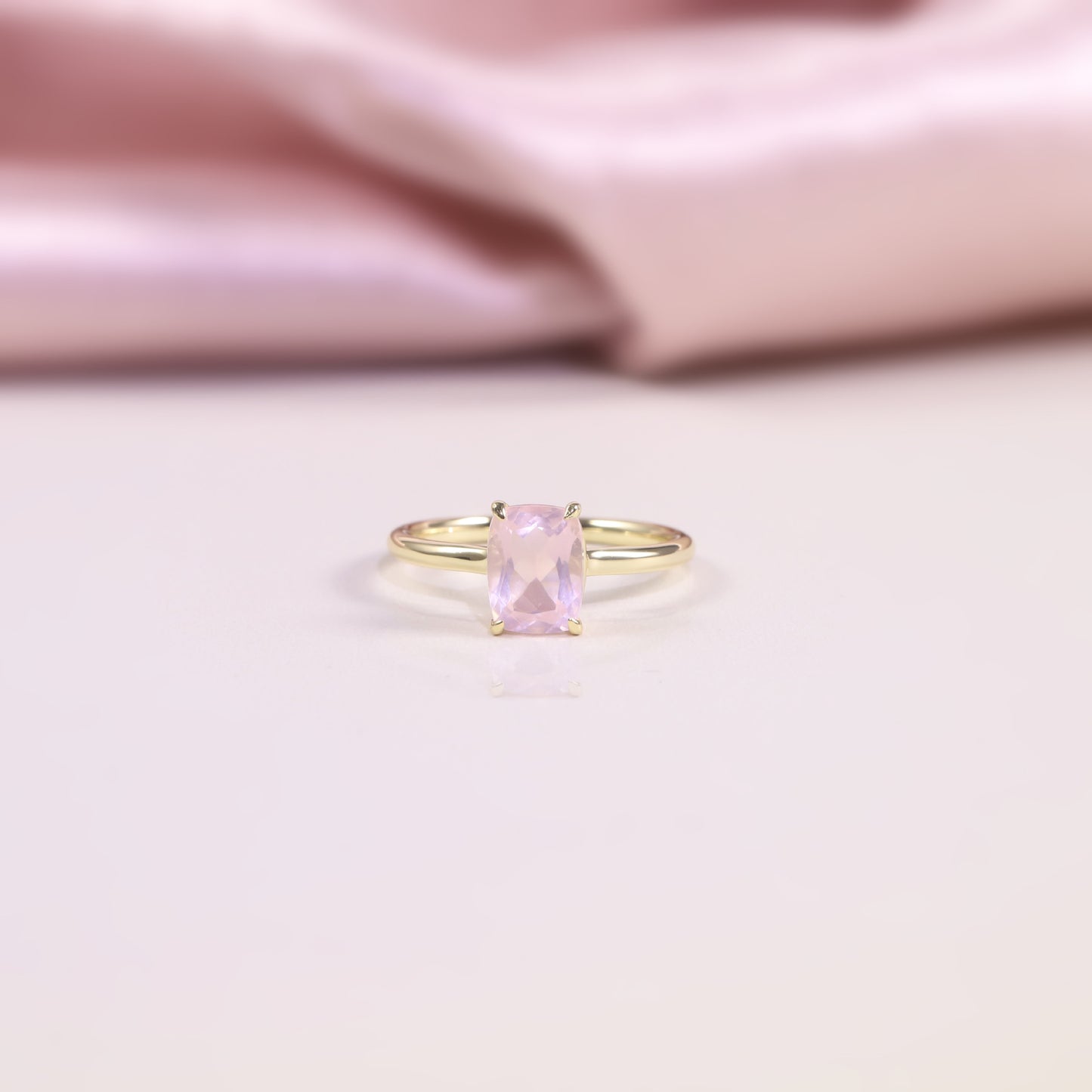 Japanese and Korean style1.75/2.5Carat Gemstone Ring s925Sterling Silver Inlaid Natural Crystal Topaz Ring for Women