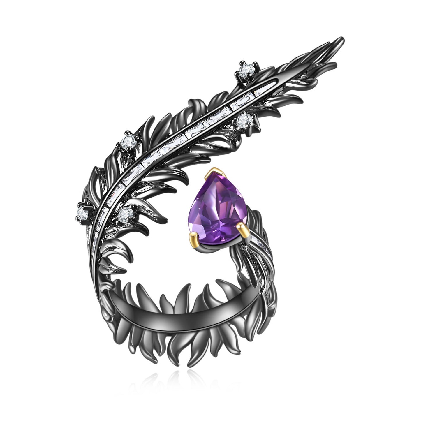 Italian Craft Retro Style Designer Natural Gemstone Ring s925Sterling Silver Inlaid Garnet Ring
