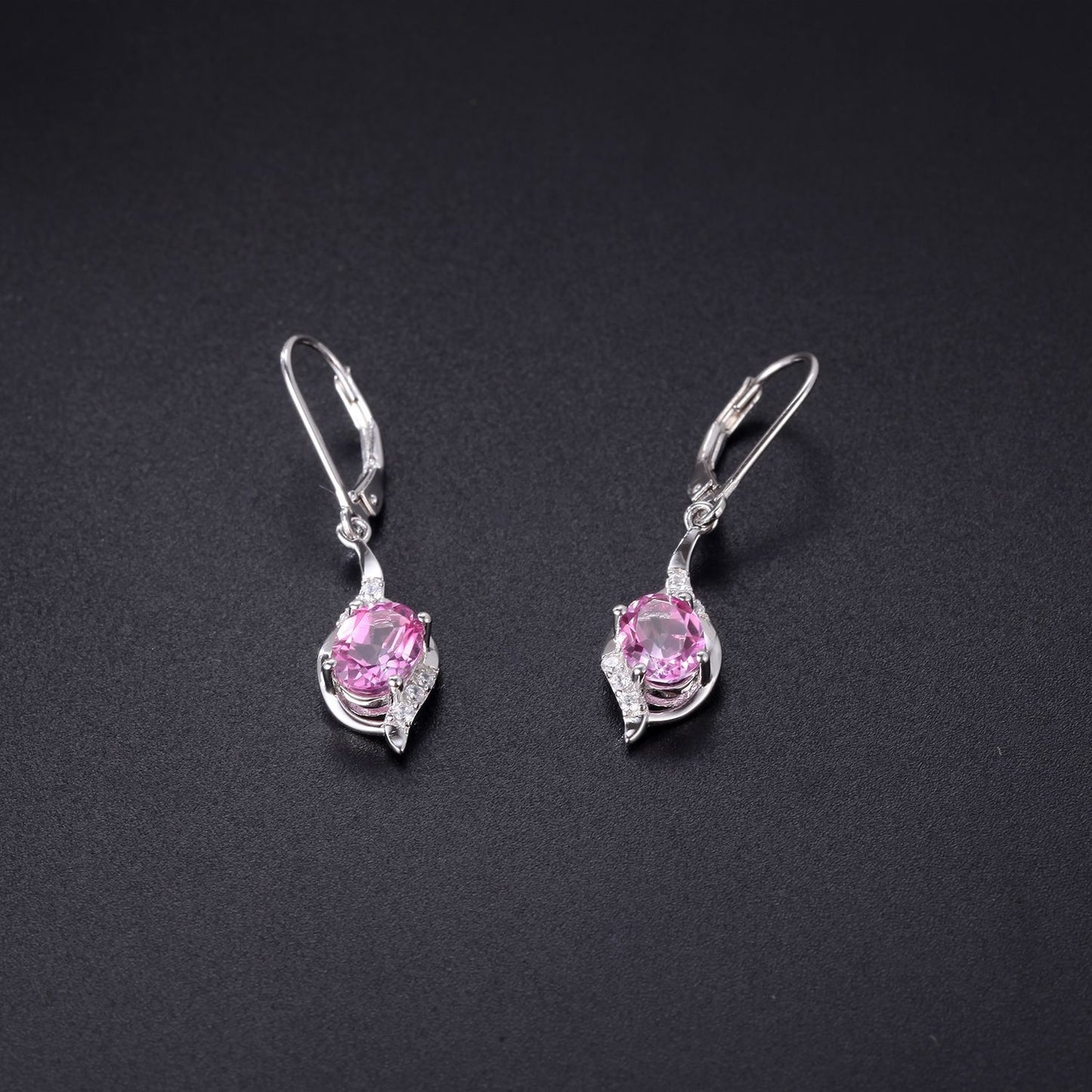 Factory Direct Supply Natural Stone Earrings Drop Earrings Vintage Style Inlaid with Garnet s925Silver Earrings Studs