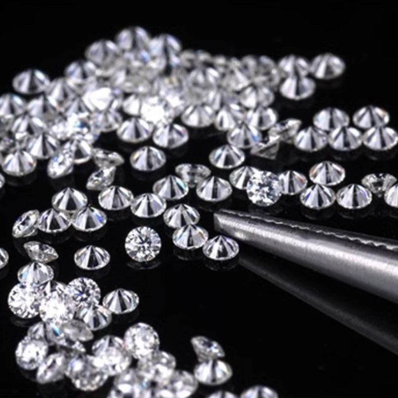 High-Quality Lab-Grown Diamonds Small Crushed Diamonds Split Stones Centimeter Stones DE Colorful Artificial HPHT Synthetic Diamond Super Shiny