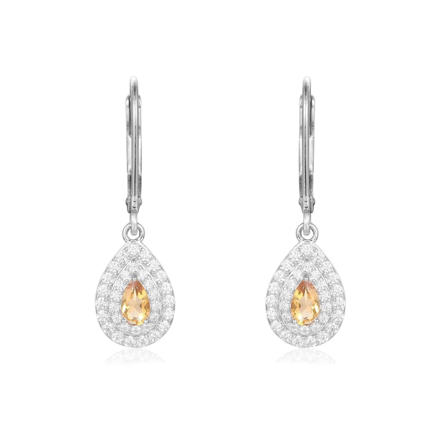 New Fashion Design Light Luxury Cluster Gemstone Earrings French Romance s925Silver Inlaid Natural Gemstone Earrings