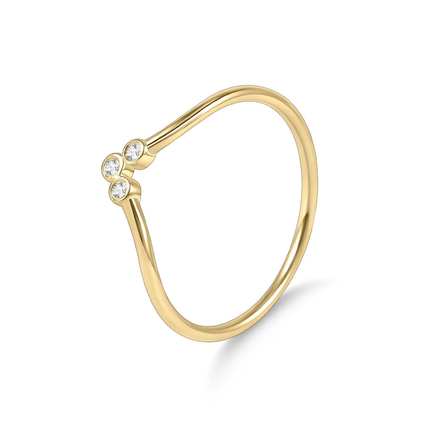 Exquisite Export Rings s925Sterling Silver Moissanite Inlaid Jewelry for Women, Golden Dawn Series Small Ring, Fresh Style