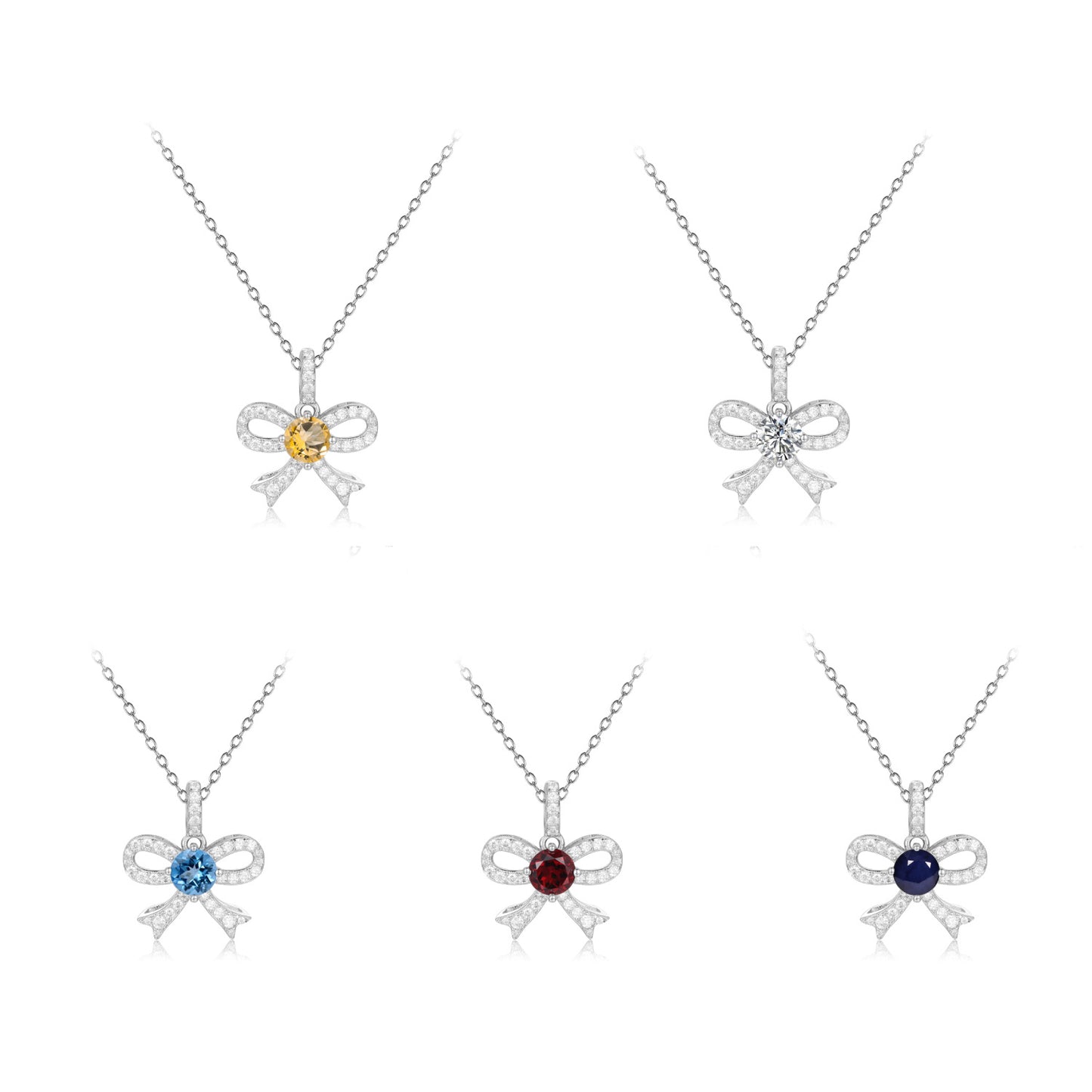 Design Light Luxury Jewelry Topaz Gemstone Pendant French Romance925Silver Inlaid Natural Gemstone Necklace Pendant