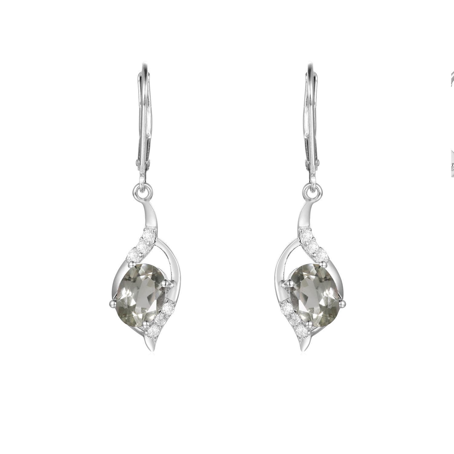 Factory Direct Supply Natural Stone Earrings Drop Earrings Vintage Style Inlaid with Garnet s925Silver Earrings Studs