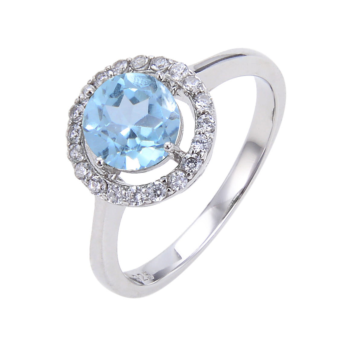 Factory Direct Supply Colorful Crystal Ring Vintage Natural Emerald s925Sterling Silver Inlaid Sapphire Ring