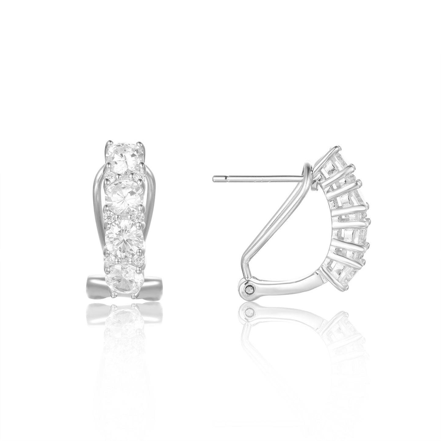 Unique Zircon Earrings Silver Ear Jewelry s925Sterling Silver Inlaid Natural Black Garnet Stud Earrings Spring Summer New Style