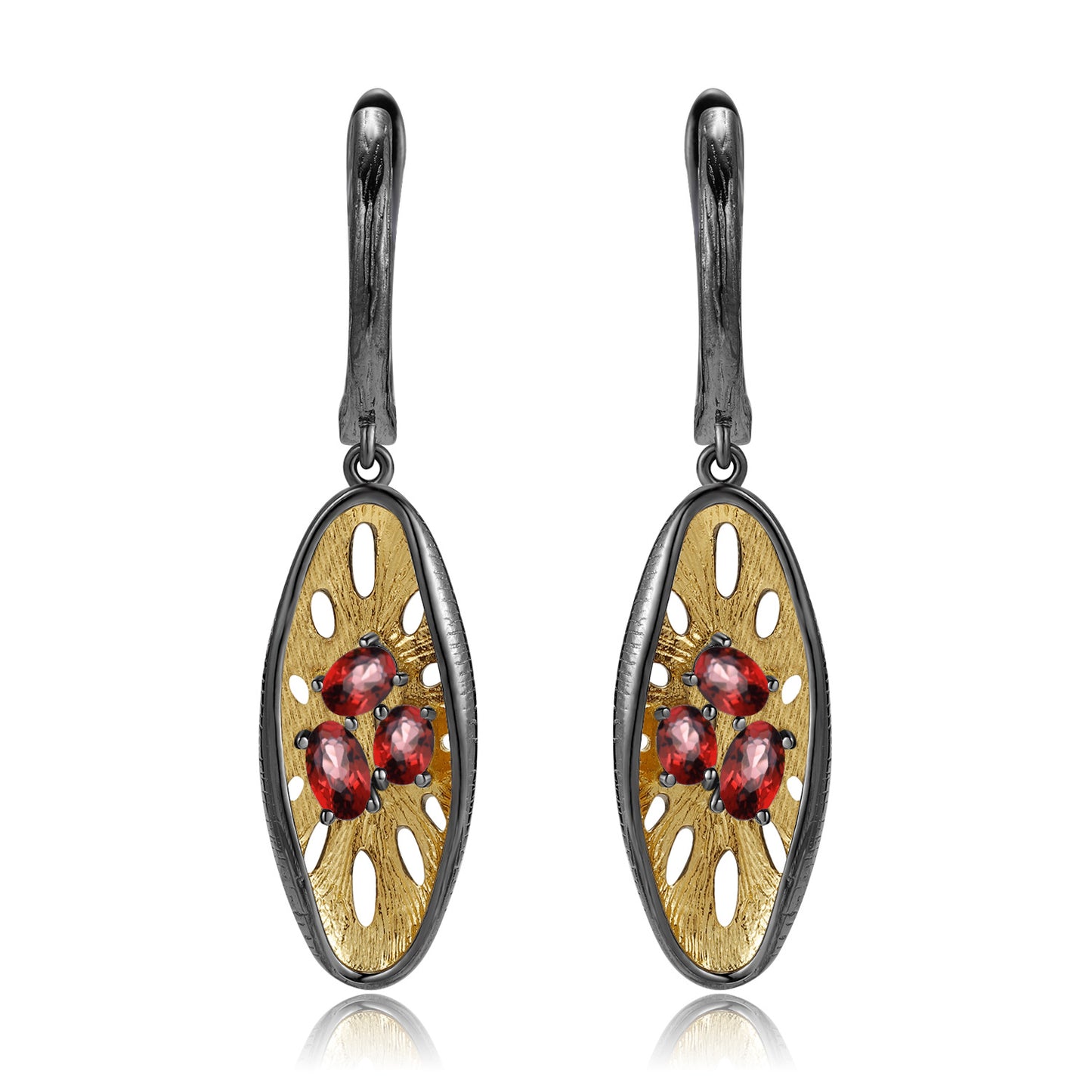 Italian Craft Designer Gemstone Earrings Niche design925Silver Natural Amethyst Earrings Drop Earrings