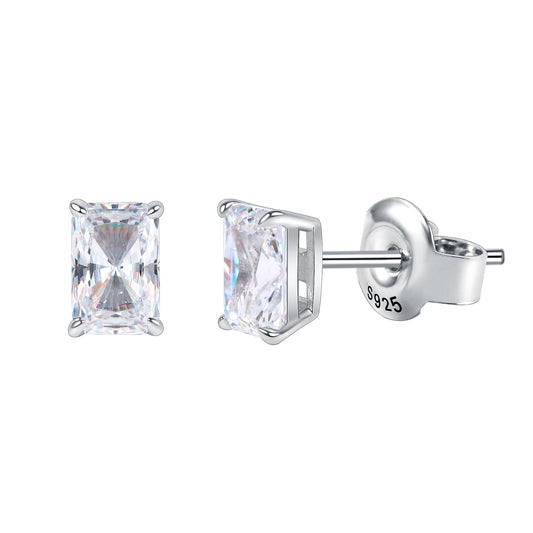 Eagle Claw High-Grade Moissanite Ear Studs1/2/3Carat Ear Studs s925Sterling Silver Earrings with Moissanite