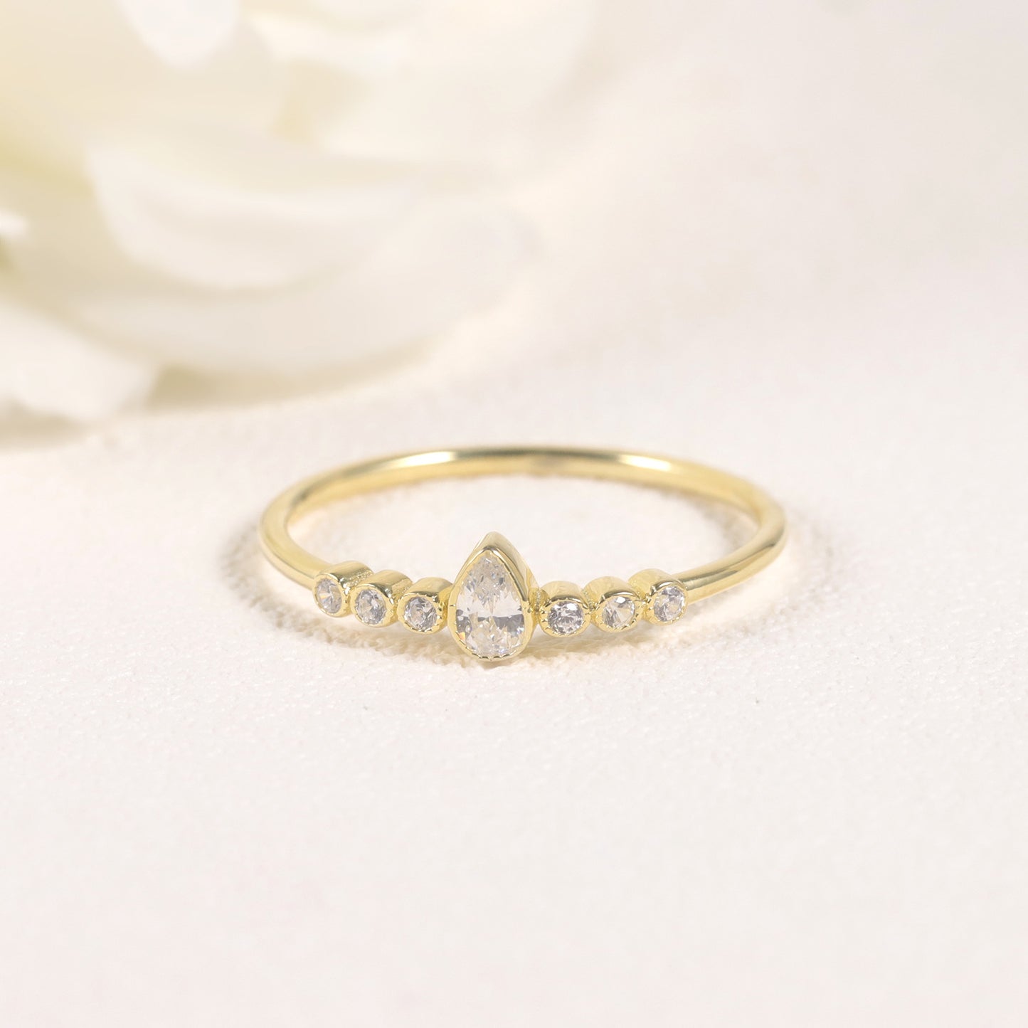 Business Style Commuter Ring Golden Dawn Series s925Sterling Silver Inlaid Moissanite Ring Thin Men and Women Can Be Stacked