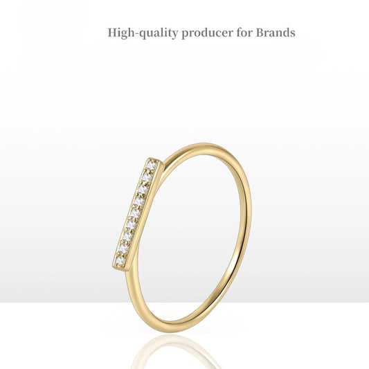 casual Design Golden Dawn Series Ring fashion Jewelry s925Sterling Silver Moissanite Ring for Men and Women