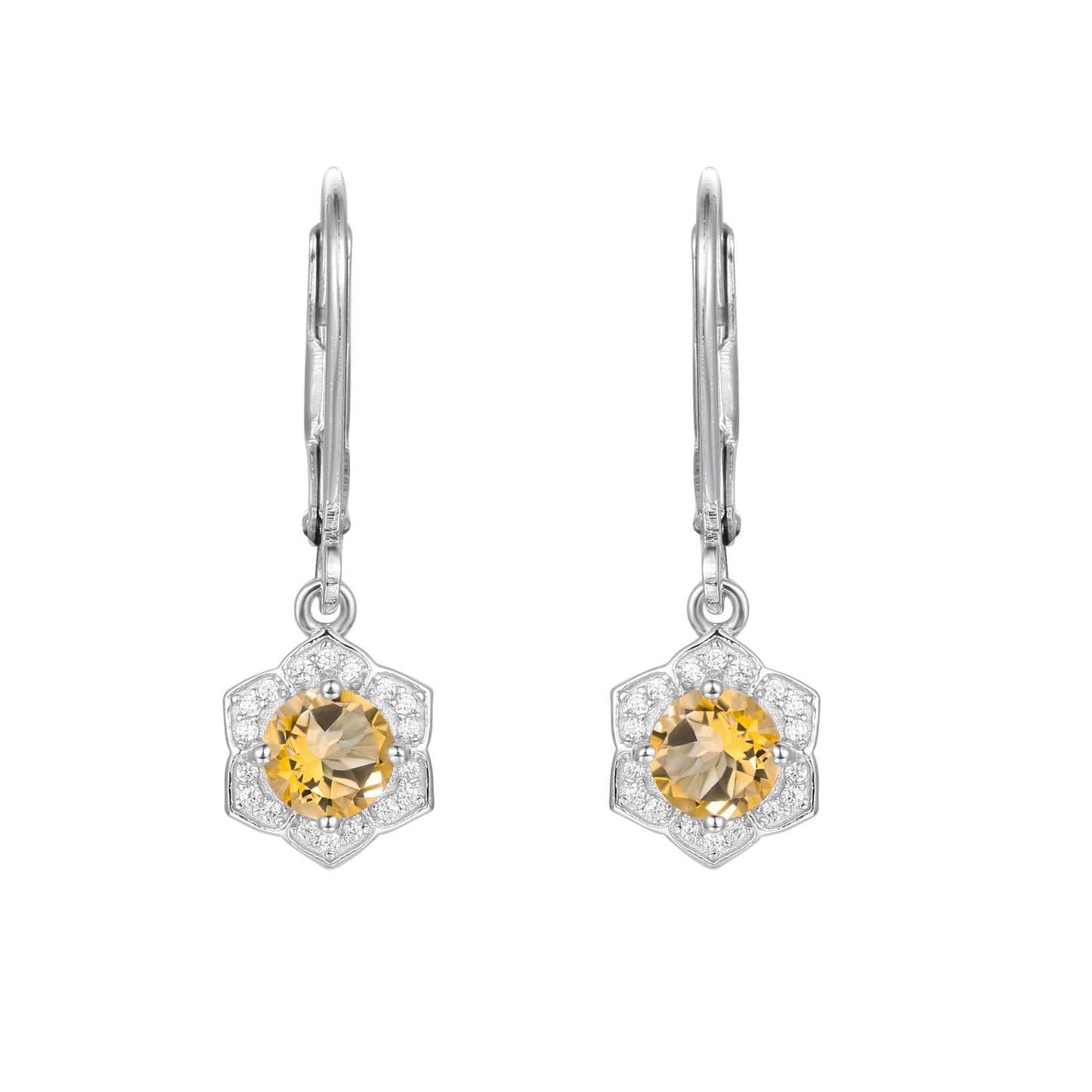 New Design Luxury Garnet Gemstone Earrings French Romance s925Silver Inlaid Natural Gemstone Earrings
