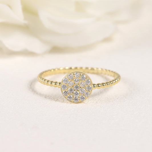 Vintage Style Knot Rope Ring s925Sterling Silver Moissanite Gold Dawn Series Coin Ring2024Popular