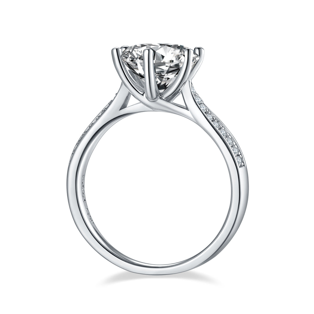 GRA Certificate Moissanite2ct3Luxurious Carat Ring925Silver Starlight Queen Large Carat Moissanite Gemstone Ring