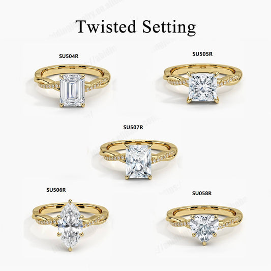Popular Rings s925Sterling Silver Moissanite Emerald Marquise Heart Shape1Carat Wedding Ring