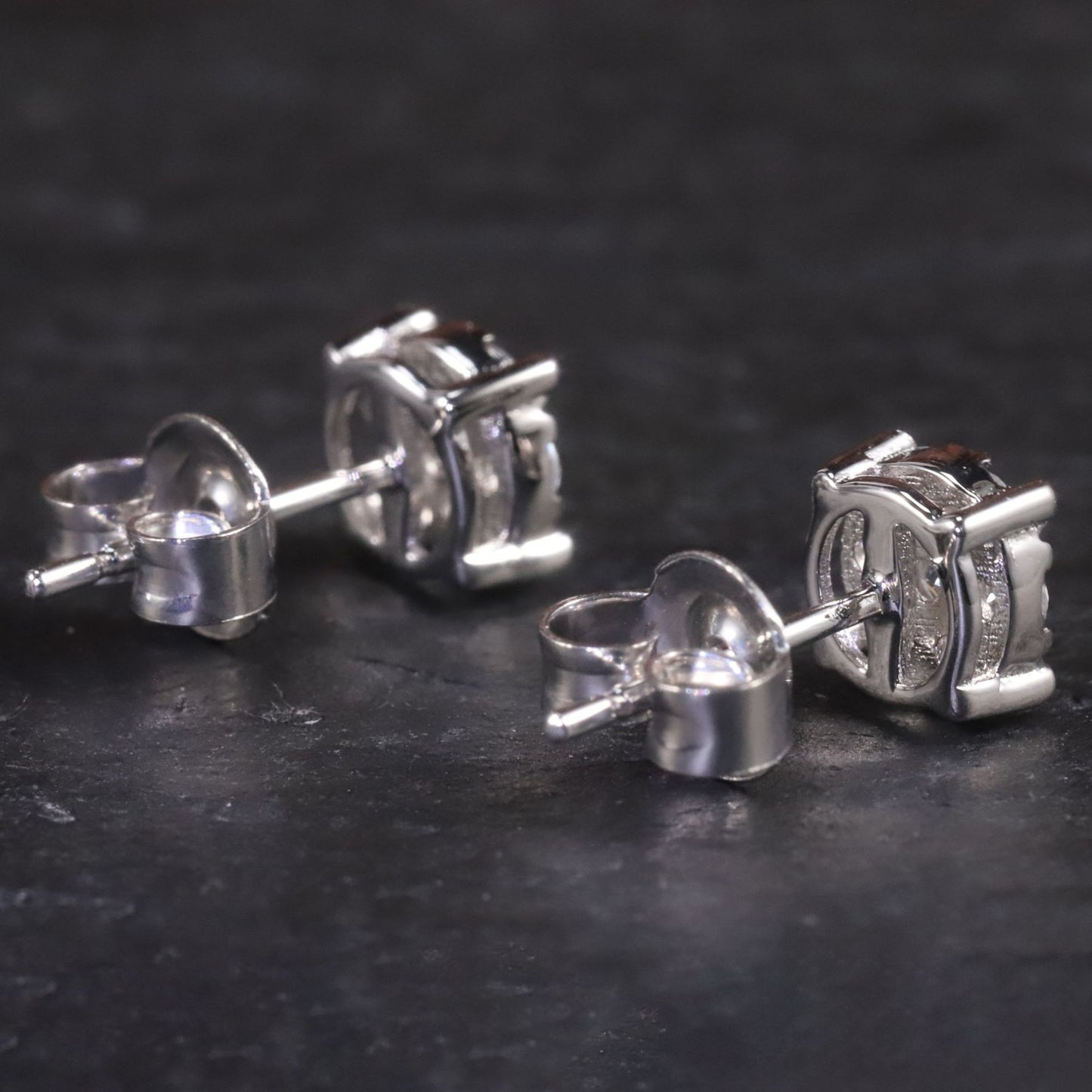 Commuting Luxury9/10/14/18k Rose Gold White Gold Yellow Gold Stud Earrings Cluster Small Diamond Cultivated Diamond Stud Earrings