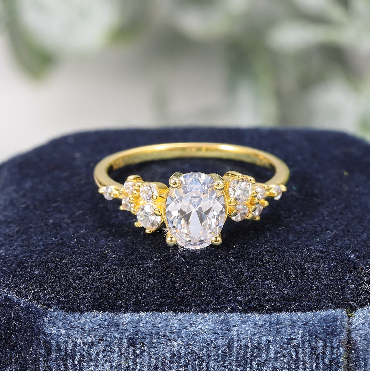 Advanced Sense ins Fresh Style1Carat Moissanite Ring10/14/18k White Gold Rose Gold Yellow Gold Ring