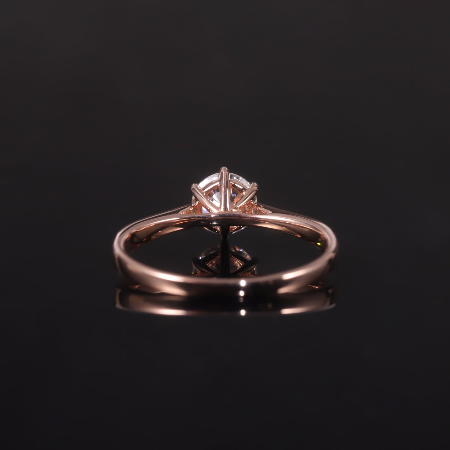 Advanced Sense10K Rose Gold Ring1Custom Pure Moissanite Carat9/14/18K Gold ring