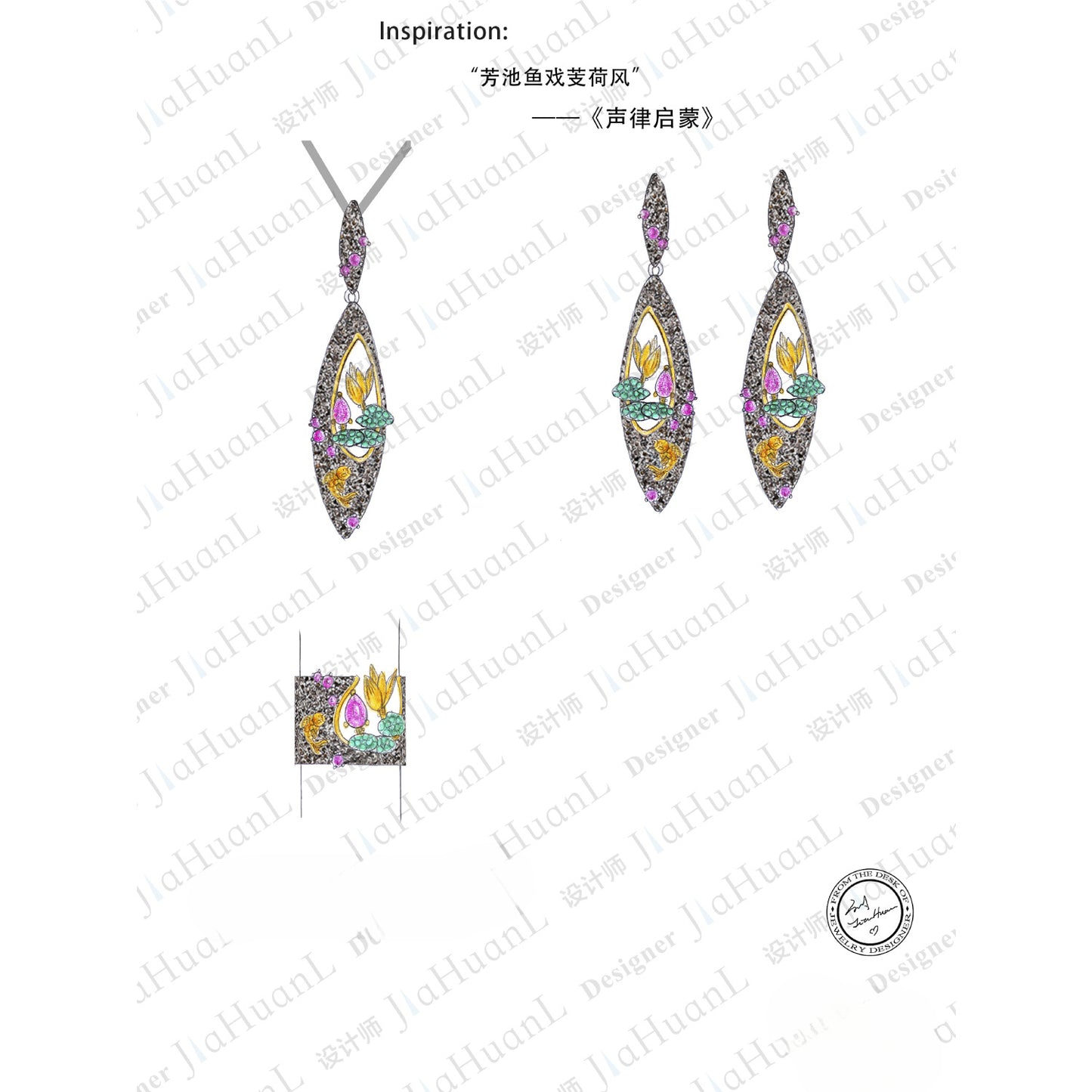 Secret Garden Series Designer Earrings Natural Style s925Sterling Silver Natural Rose Garnet Earrings Chinese Style