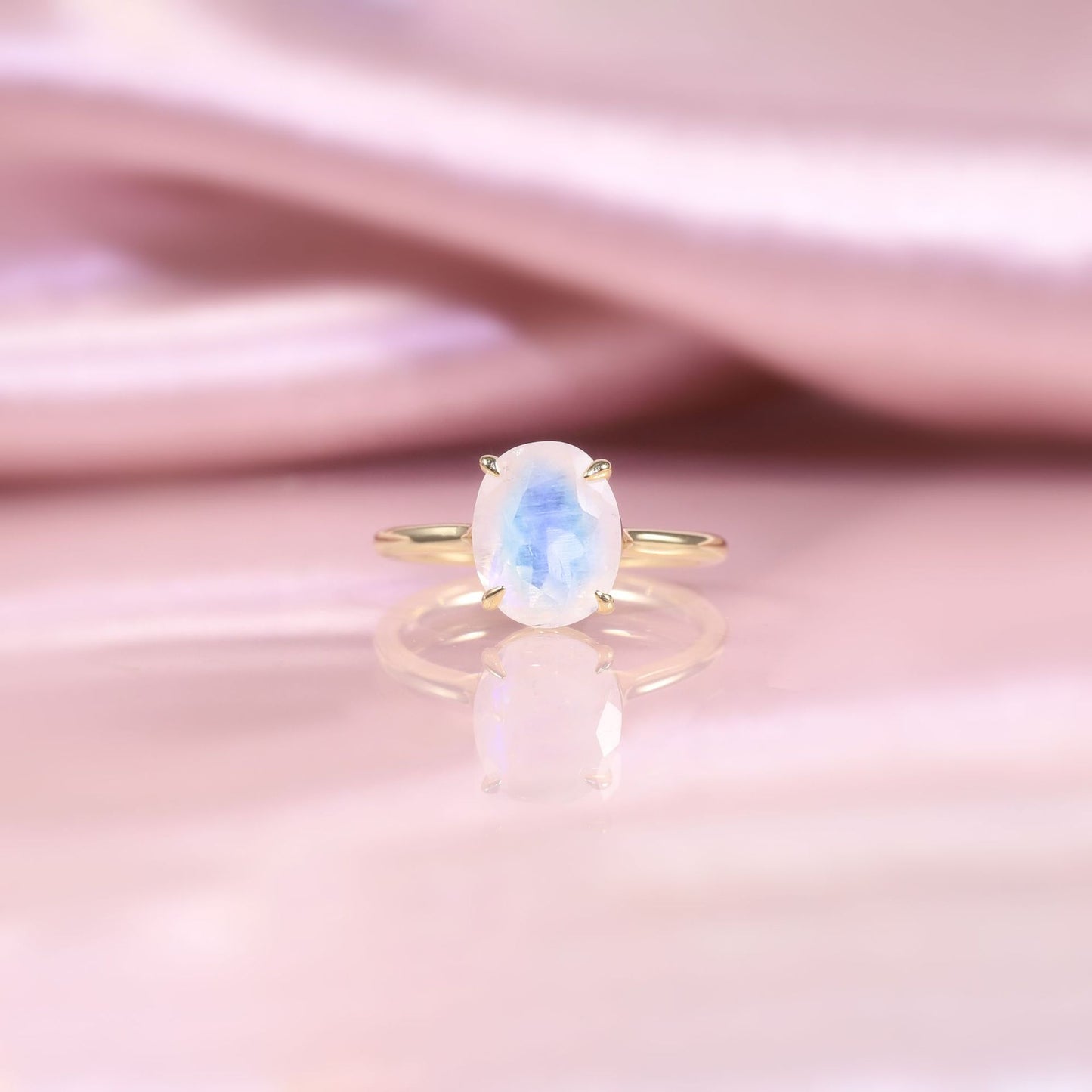 Minimalist Fresh Ring s925Sterling Silver Inlaid with Natural Colorful Gemstone Topaz5/6Large Carat Main Stone Ring